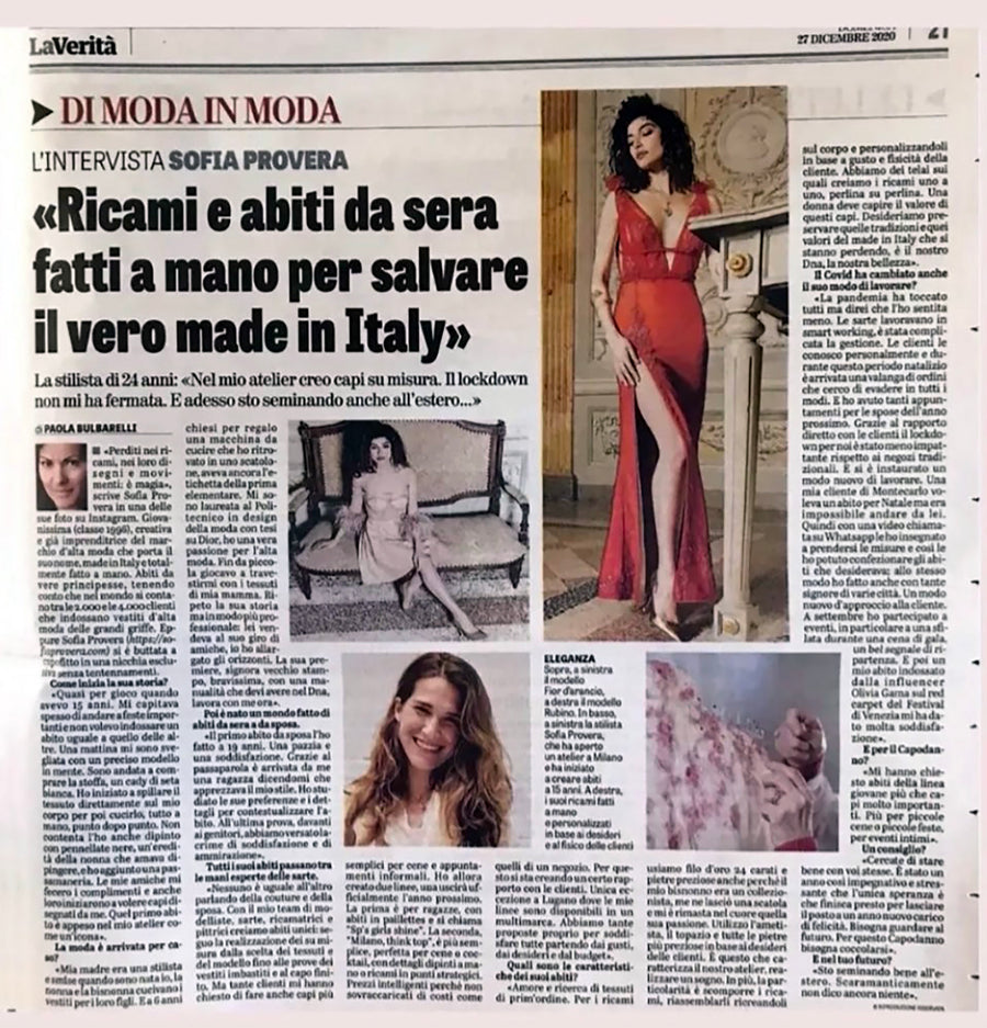 La Verità — Sofia Provera